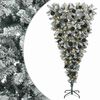 vidaXL Obrnuto umjetno božićno drvce s granama 150 cm 150 LED lampica