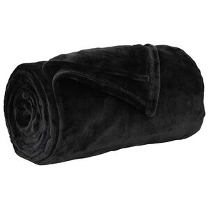 vidaXL Dekica Crna 240 x 270 cm 1.69 kg Runo