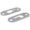 vidaXL Vje&scaron;alica s rupom 2 kom. Srebrno 45 x 16 x 3.5 mm Željezo