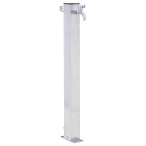 vidaXL Vrtni stup za vodu 40 cm od nehrđajućeg čelika četvrtasti