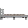 vidaXL Okvir za krevet boja hrasta 200x200cm konstruirano drvo i metal