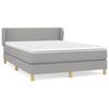 vidaXL Krevet box spring s madracem svjetlosivi 140x200 cm od tkanine