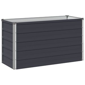 vidaXL Povi&scaron;eni vrtni krevet Antracit 100 x 40 x 55 cm