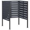 vidaXL Ekran za kante za smeće 85 x 85 x 113 cm Čelik Antracit