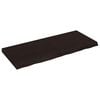 vidaXL Zidna polica tamnosmeđa 120x50x(2-6) cm od obrađene hrastovine
