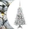 vidaXL Umjetno božićno drvce s nogom Bijelo 120 cm PE i PVC