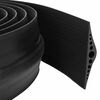 vidaXL Brtva za garažni pod Crna 155 x 28 mm 1 m EPDM guma