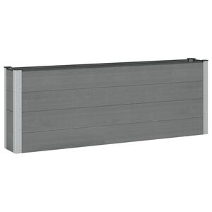vidaXL Povi&scaron;ena vrtna gredica 2 kom. Crna 200 x 30 x 72 cm