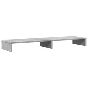 vidaXL Stalak za monitor boja betona 100x27x10 cm konstruirano drvo
