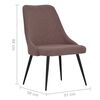 vidaXL Blagovaonske stolice od tkanine 4 kom smeđe