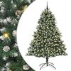 vidaXL Umjetno božićno drvce Zelena 240 cm PVC, Plastika i Čelik