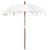 vidaXL Baline&scaron;ki Parasol Krema 220 x 220 x 260 cm