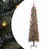 vidaXL Umjetno božićno drvce Zelena 180 cm PVC, Plastika i Čelik