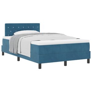 vidaXL Krevet s opruga kutije Tamno plava 120 x 190 cm Bar&scaron;un