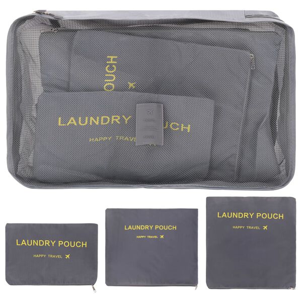 vidaXL 6-dijelni set kocki za pakiranje sivi