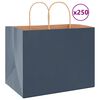 vidaXL Papirnate vrećice 250 kom s ručkama plave 32x22x24 cm