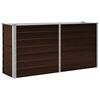 vidaXL Povi&scaron;ena vrtna gredica smeđa 160 x 40 x 77 cm pocinčani čelik