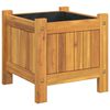 vidaXL Vrtna sadilica s oblogom 31x31x30 cm od masivnog drva bagrema