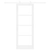 vidaXL Klizna vrata ORKDAL Bijela i crna 78 x 202 cm