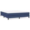 vidaXL Okvir za krevet s oprugom plavi 160x200 cm od tkanine