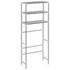 vidaXL Stalak za pohranu iznad perilice 3 razine srebrni 69x28x169 cm