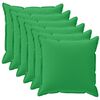 vidaXL Presvlaka za jastuk 6 kom. HOUTEN Zelena 35 x 35 cm Poliester