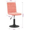 vidaXL Okretne blagovaonske stolice 2 kom ružičaste bar&scaron;unaste
