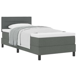 vidaXL Krevet s opruga kutije Tamno siva 80 x 200 cm tkanina