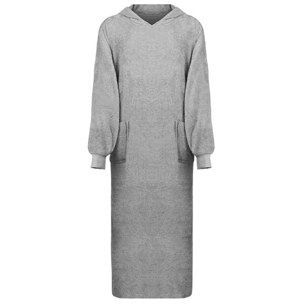 vidaXL Deka majica s kapuljačom KINN Siva XXL Pamuk