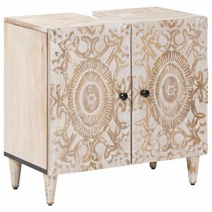 vidaXL Kupaonski ormarić za sudoper s pohranom Bijelo 62 x 33 x 58 cm