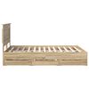 vidaXL Krevetna konstrukcija s ladicama Sonoma hrast 150 x 200 cm