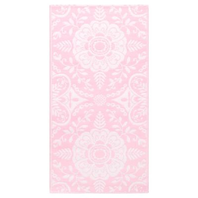 vidaXL Vanjski tepih ružičasti 120 x 180 cm PP