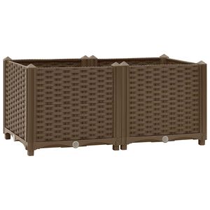 vidaXL Povi&scaron;ena gredica 80 x 40 x 38 cm od polipropilena