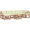 vidaXL Set vanjskih sofa s jastukom 8 pcs Prirodna i krem