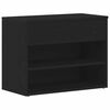 vidaXL Klupa za cipele 60 x 30 x 45 cm Konstruirano drvo Crni hrast