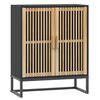 vidaXL Komoda crna 60 x 30 x 75 cm od konstruiranog drva