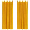 vidaXL Zavjese za zamračivanje 2 pcs Žuta 140 x 260 cm Bar&scaron;un