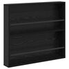 vidaXL Polica za časopise Crni hrast 80 x 12 x 70 cm Konstruirano drvo