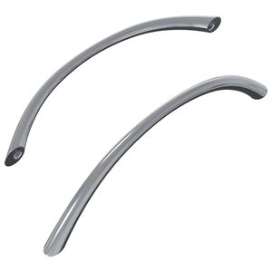 vidaXL Dr&scaron;ka 2 kom. Srebrno 107 x 3.6 x 23 mm Nehrđajući čelik