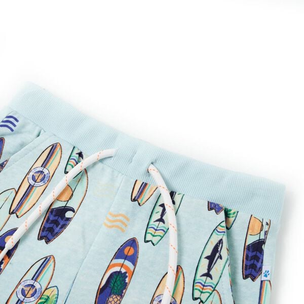 Dječje kratke hlače s vezicom nježnoplave prošarane 92