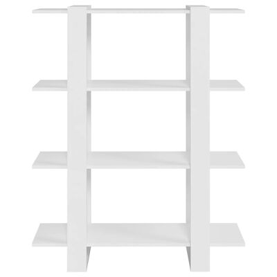 vidaXL Ormarić za knjige / sobna pregrada bijeli 100 x 30 x 123,5 cm