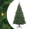 vidaXL Umjetno božićno drvce Zelena 210 cm PVC i Čelik i Plastika