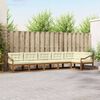 vidaXL Set vanjskih sofa s jastukom 6 pcs Prirodna i krem