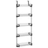 vidaXL Organizator za vrata s 5 polica 52 x 20 x 135 cm aluminijski