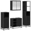 vidaXL Set namje&scaron;taja za kupaonicu 4 kom. Crni hrast 65 x 33 x 60 cm