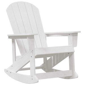 vidaXL Adirondack ljuljačka Bijelo HDPE