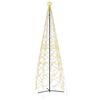 vidaXL Božićno drvce u če&scaron;eru toplo bijelo 1400 LED dioda 160x500 cm