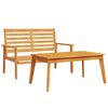 vidaXL Vrtni set od masivnog bagremovog drva