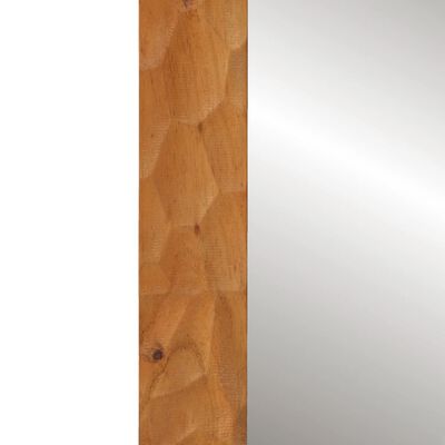 vidaXL Kupaonsko ogledalo 50x70x2,5 cm masivno drvo bagrema i staklo
