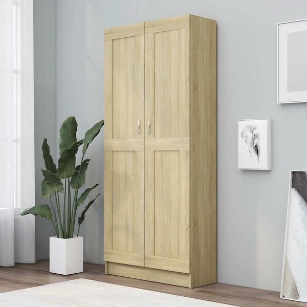 vidaXL Ormarić za knjige boja hrasta sonome 82,5x30,5x185,5 cm drveni